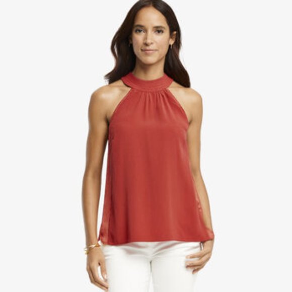 NWT Johnston & Murphy Halter Neck Sleeveless Blouse - Picture 1 of 9